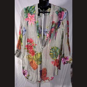Derhy K‎ Blouse Flowery Size M